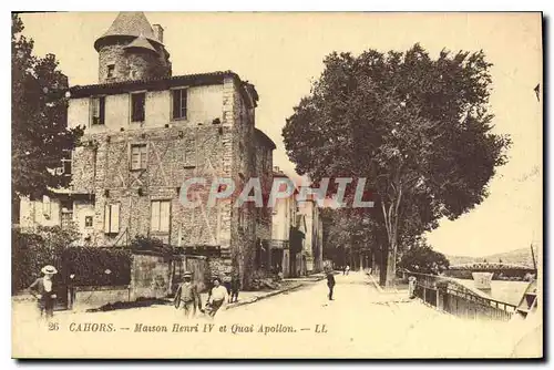 Cartes postales Cahors Maison Henry IV et Quai Apollon