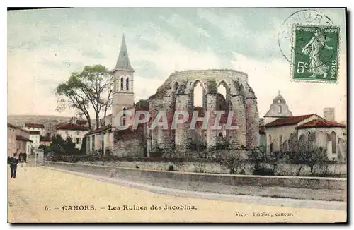 Ansichtskarte AK Cahors Les Ruines des Jacobins