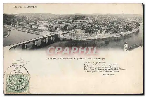 Cartes postales Cahors Vue Generale prise du Mont Saint Cyr