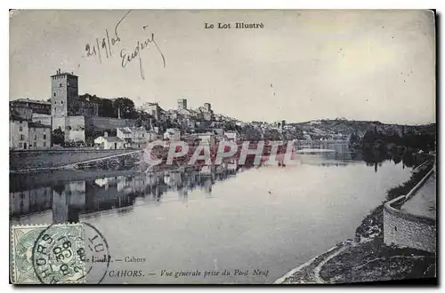 Ansichtskarte AK Cahors Vue generale prise du Pont Neuf