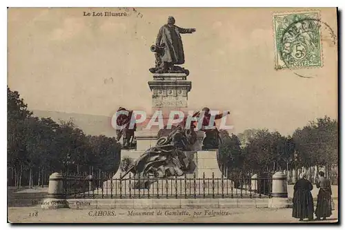 Cartes postales Cahors Monument de Gambetta par Falguire