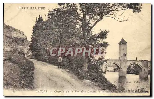 Ansichtskarte AK Cahors Chemin de la Fontaine Divona