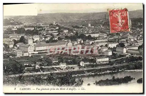 Ansichtskarte AK Cahors Vue generale prise du Mont d'Angely