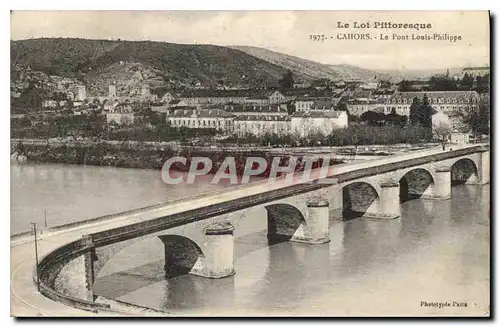 Ansichtskarte AK Cahors Le Pont Louis Philippe