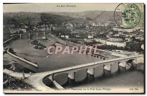 Cartes postales Cahors Panorama sur le Pont Louis Philippe