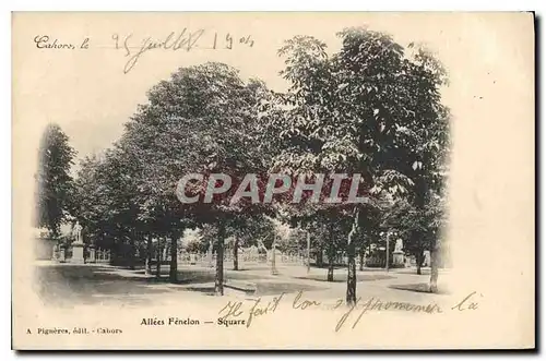 Cartes postales Cahors Allees Fenelon Square