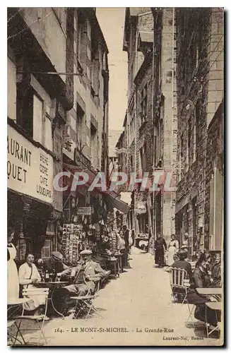 Ansichtskarte AK Le Mont Saint Michel La Grande Rue