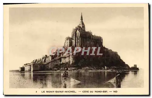 Cartes postales Le Mont Saint Michel Cote du Nord Est Pecheurs Peche