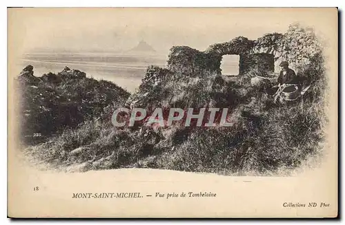 Cartes postales Mont Saint Michael Vue prise de Tombelaine