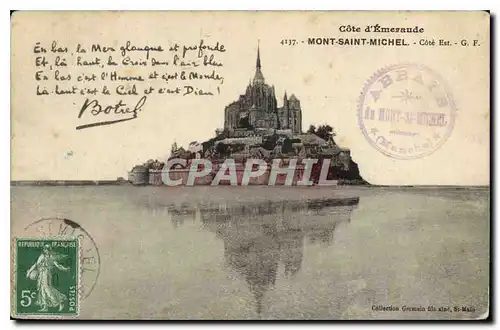 Cartes postales Mont Saint Michel Botrel