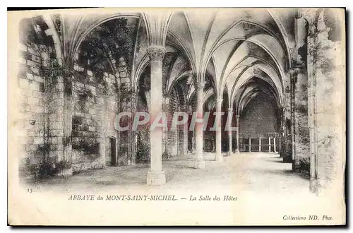 Cartes postales Abbaye du Mont Daint Michel La Salle des Hotes