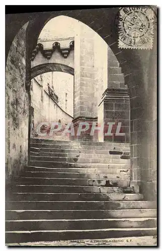 Ansichtskarte AK Le Mont Saint Michel L'escalier abbatial