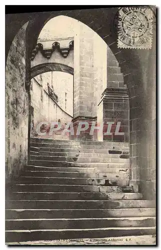 Cartes postales Le Mont Saint Michel L'escalier abbatial