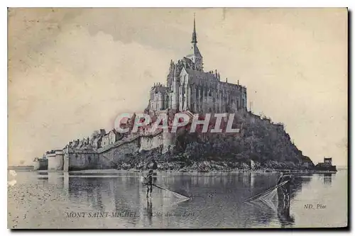 Cartes postales Mont Saint Michel Pecheurs Peche
