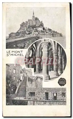 Ansichtskarte AK Le Mont St Michel Chocolat Menier