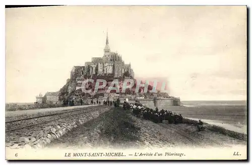 Ansichtskarte AK Le Mont Saint Michel L'Arrivee d'un Pelerinage