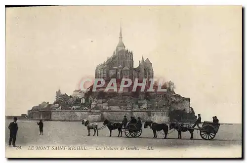 Cartes postales Le Mont Saint Michel Les Voitures de Genets