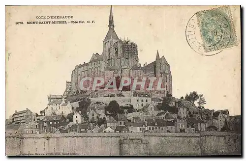 Cartes postales Mont Saint Michel Cote Est