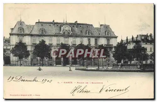 Cartes postales Nancy Palais de l'Academie