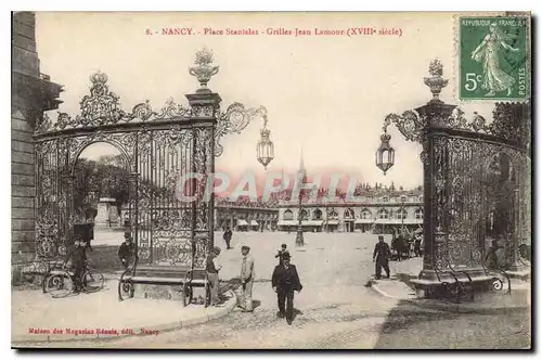 Cartes postales Nancy Place Stanislas Grilles Jean Lamour