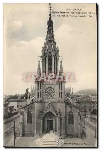 Cartes postales Nancy Eglise Saint Vincent Saint Fiacre