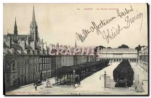 Cartes postales Nancy La Place Carriere