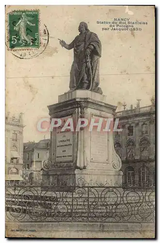 Ansichtskarte AK Statue du Roi Stanislas de Pologne par Jacquot Nancy