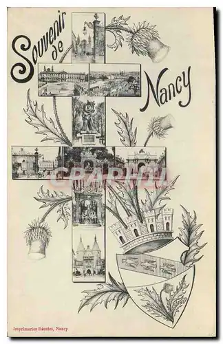 Cartes postales Souvenir de Nancy