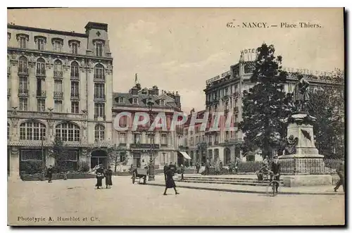 Cartes postales Nancy Place Thiers