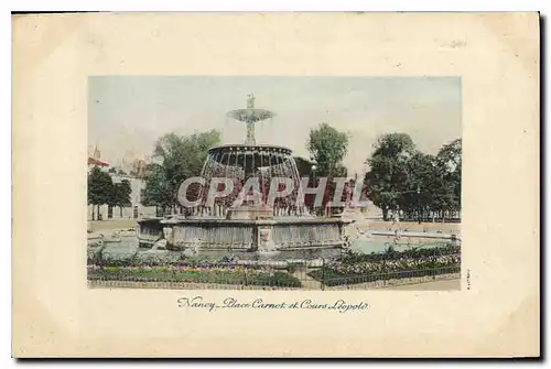 Cartes postales Nancy Place Carnot et Cours Leopold