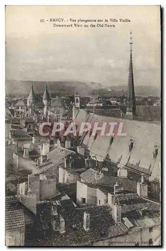 Cartes postales Nancy Vue plongeante sur la Ville Vieille