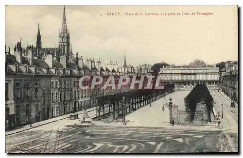 Cartes postales Nancy Place de la Carnere vue prise de l'Arc de Triomphe