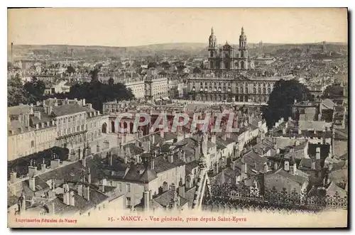 Ansichtskarte AK Nancy Vue generale prise depuis Saint Epvre