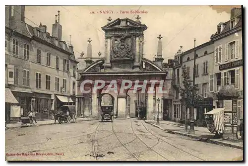 Cartes postales Nancy Porte St Nicolas Automobile