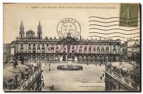 Cartes postales Nancy Place Stanislas Hotel de Ville