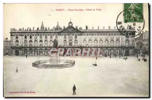 Cartes postales Nancy Place Stanislas Hotel de Ville