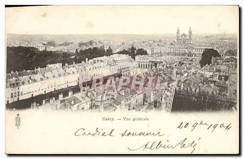 Cartes postales Nancy Vue generale