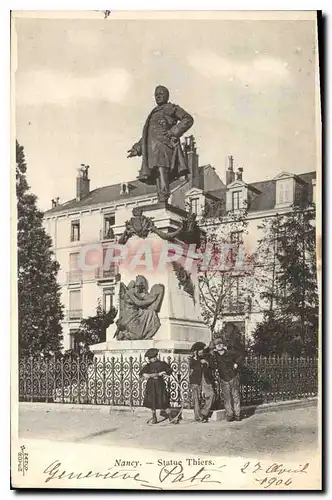 Cartes postales Nancy Statue Thiers