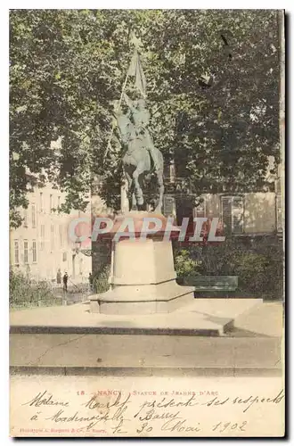 Cartes postales Nancy Statue de Jeanne d'Arc