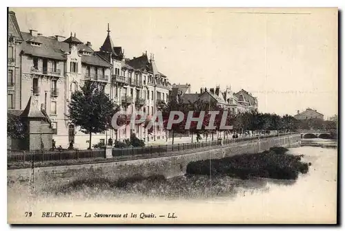 Cartes postales Belfort La Savoureuse et les Quais