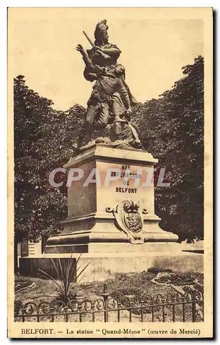 Cartes postales Belfort La statue Quande Meme