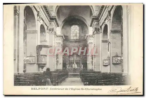 Cartes postales Belfort Interieur de l'Eglise St Cristophe