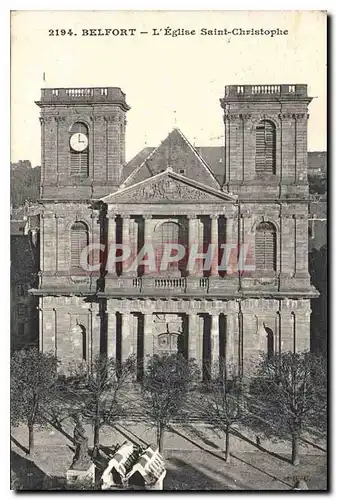 Ansichtskarte AK Belfort L'Eglise Saint Cristophe