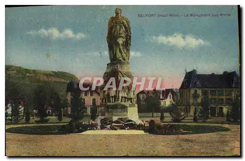Cartes postales Belfort Haut Rhin Le Monument aux Morts