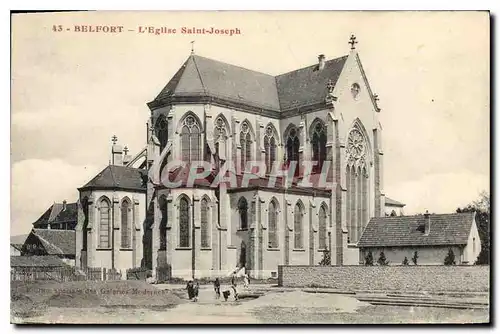 Cartes postales Belfort L'Eglise Saint Joseph