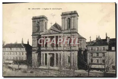 Cartes postales Belfort L'Eglise St Christophe