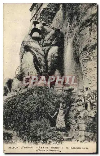 Cartes postales Belfort Territoire Le Lion