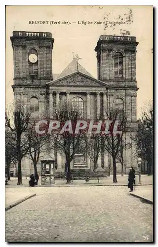 Ansichtskarte AK Belfort Territoire L'Eglise Saint Christophe