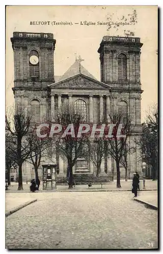 Cartes postales Belfort Territoire L'Eglise Saint Christophe