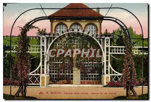 Cartes postales Belfort Square Jean Joures Statue Fin de Danse